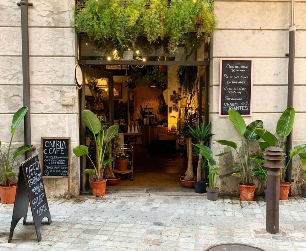 Oniria cafe in Girona, Spain