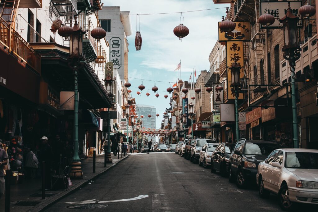 Chinatown street view in San Fran, CA