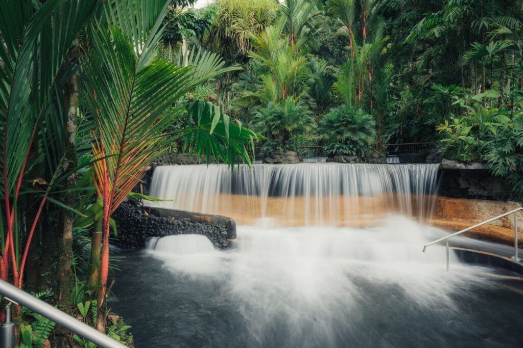 The warm and peaceful Tabacon hot springs. Photo by Tabacón Thermal Resort & Spa