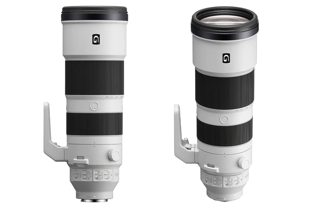 View of the Sony FE 200-600mm f/5.6-6.3 lens