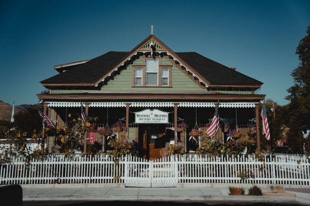 Entrance to the Hyman Olcovich House in Carson City, Nevada