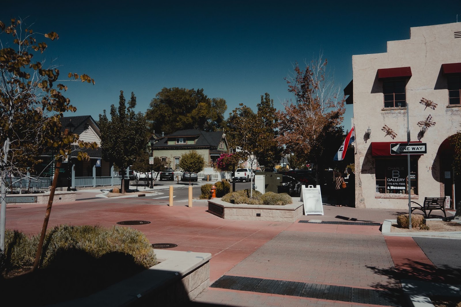 A slow-paced street in downtown Carson City, Nevada